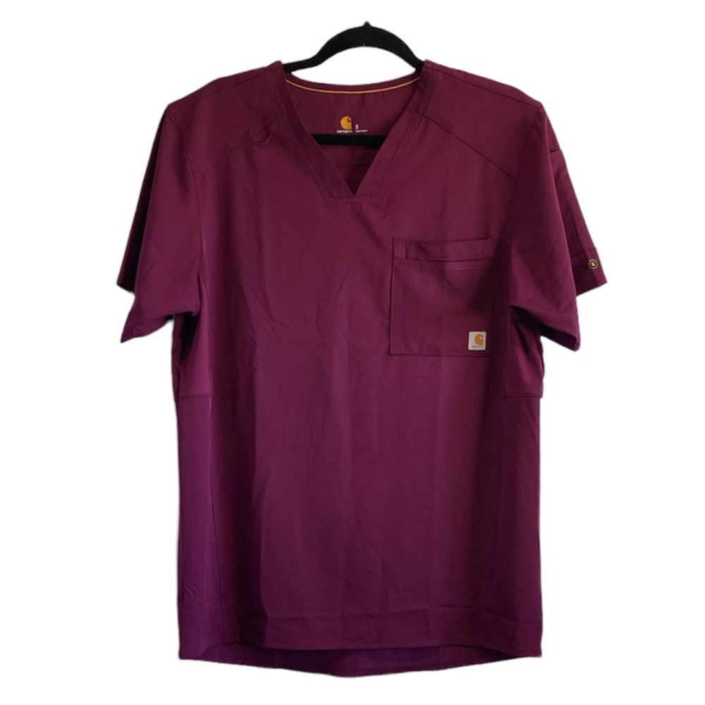 Carhartt Force V-Neck Back Vent Scrub Top Small Men’s